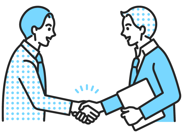 握手するビジネスマン